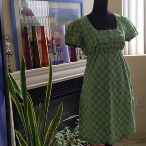 Esprit Super Cute short Sleeve Plaid  Dress